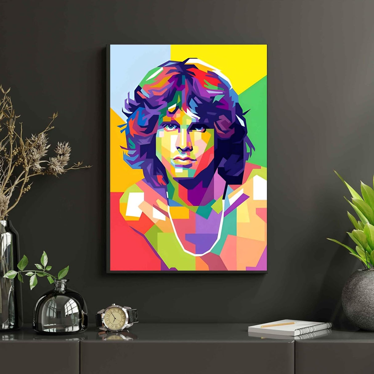 Jim Morrison Pop Art Diamond Art Kit for Adults Through The Doors