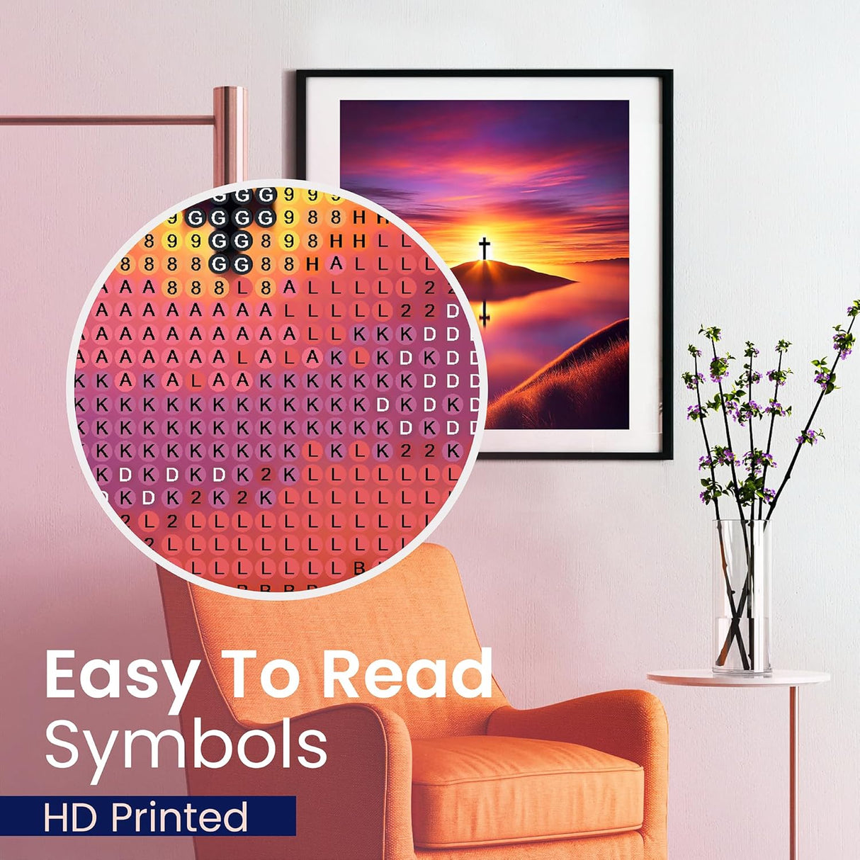 Jesus Sunset Cross Christian 5D Painting Diamond Art Kits for Adults