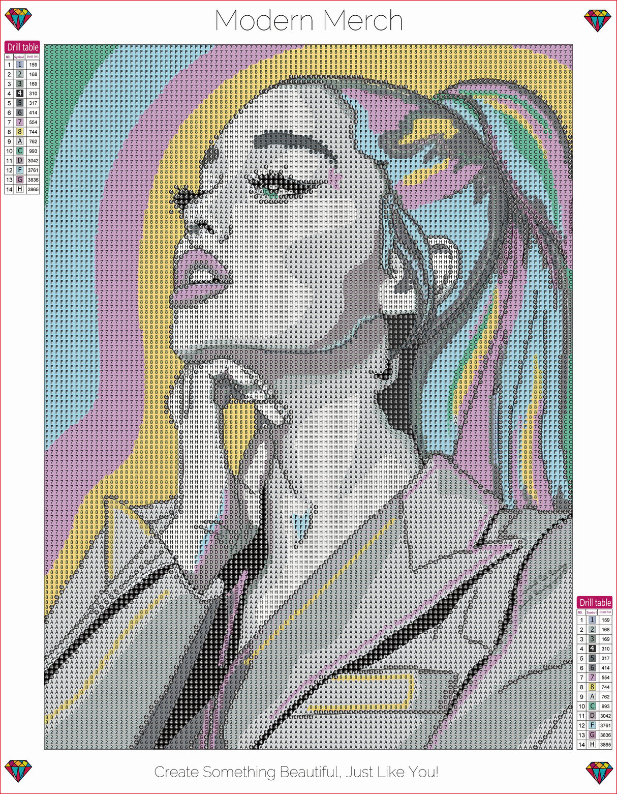 Ariana Grande Pop Art Diamond Art Kit for Adults