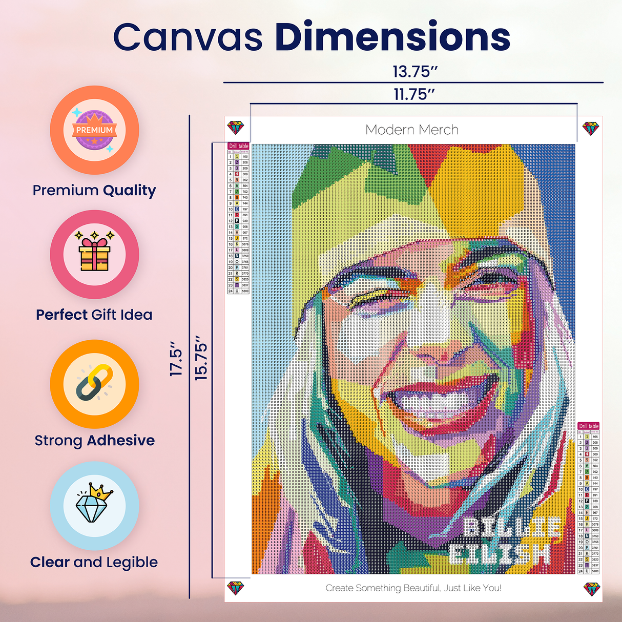 Billie Eilish Pop Art Diamond Art Kits for Adults