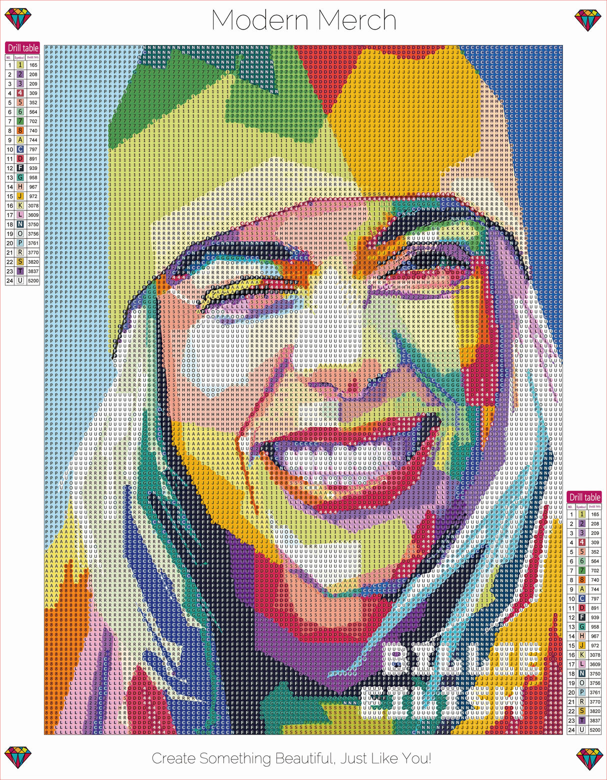 Billie Eilish Pop Art Diamond Art Kits for Adults