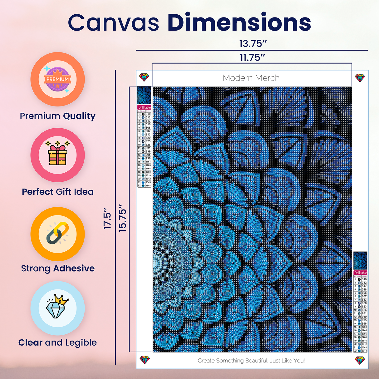 Blue Mandala Diamond Art Kits