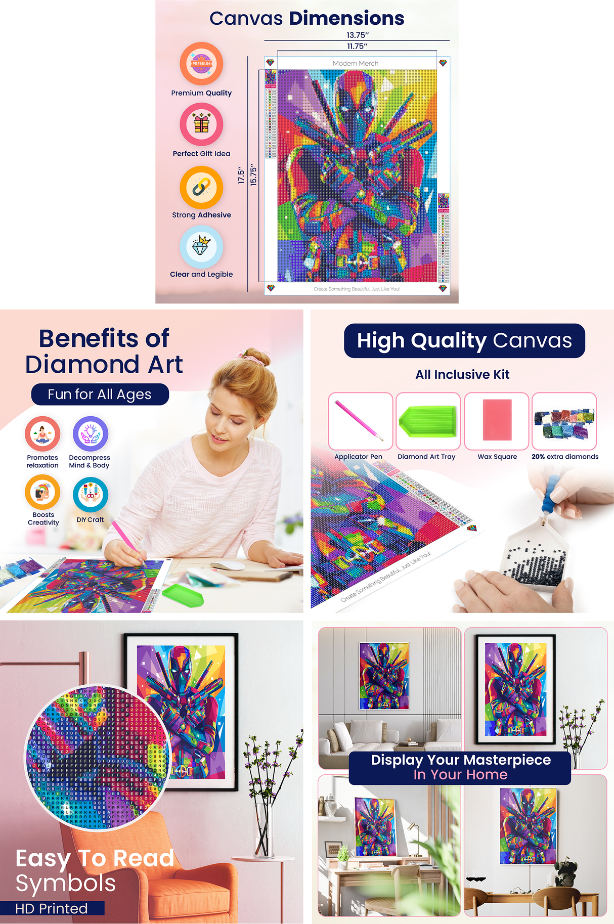 Deadpool Marvel Diamond Art Kits