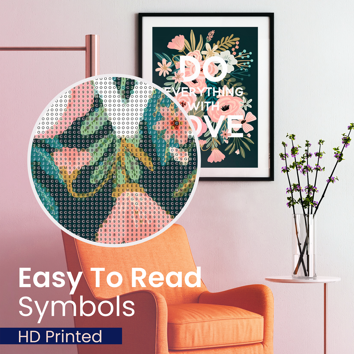 Do Everything with Love Floral Diamond Art Kits