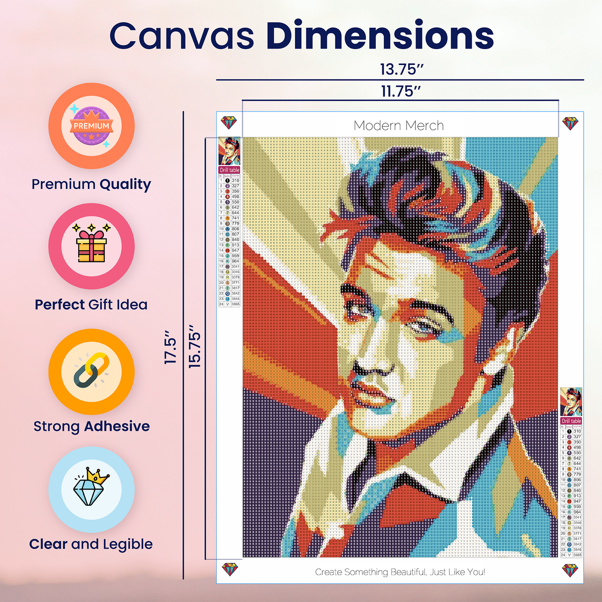 Elvis Presley Pop Art Diamond Art Kit