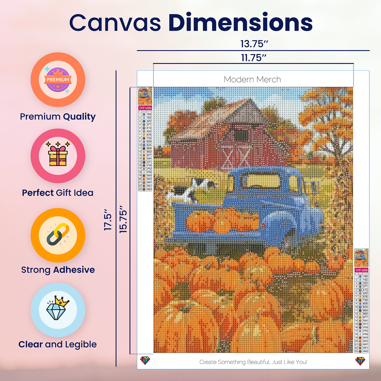 Pumpkin Diamond Art Kits