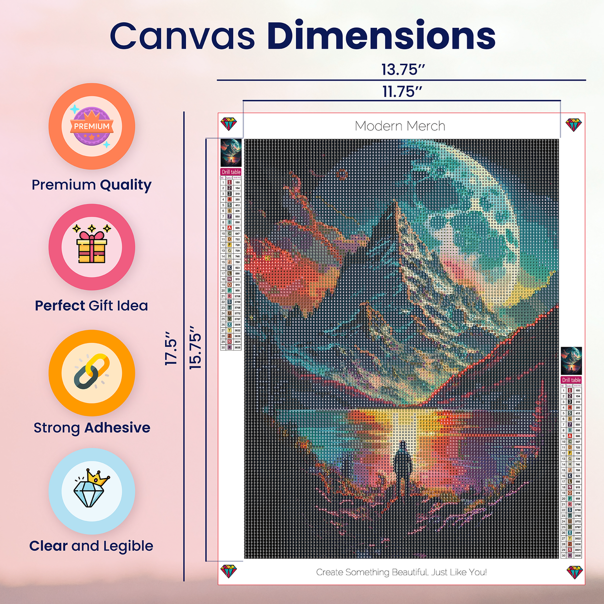 Fantasy Landscape Diamond Art Kit for Adults Trippy Landscape