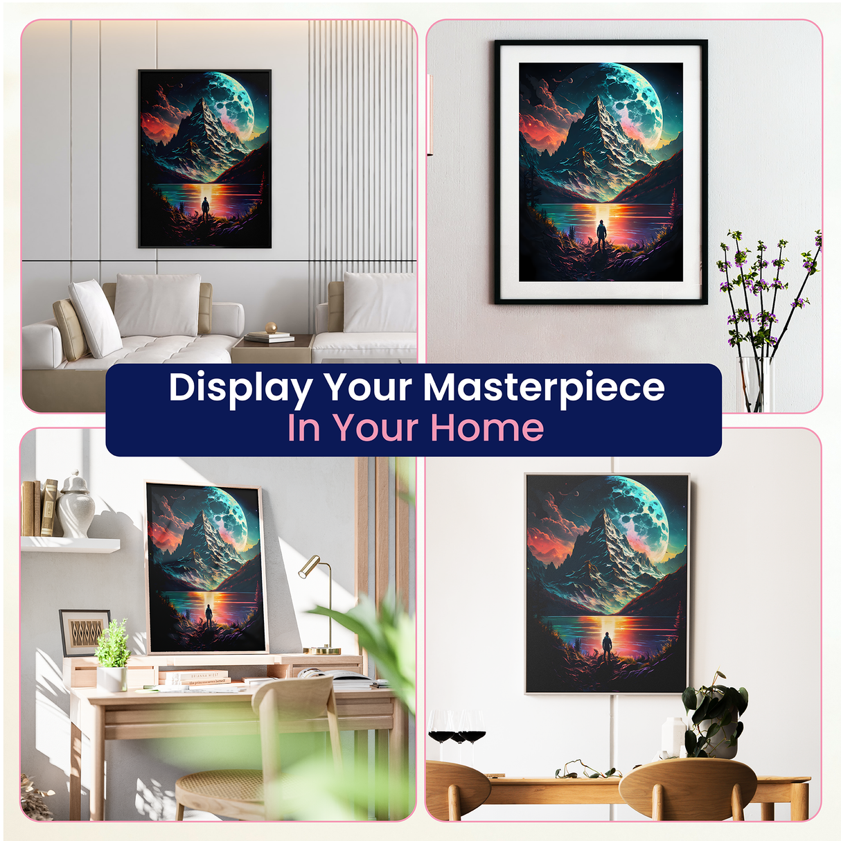 Fantasy Landscape Diamond Art Kit for Adults Trippy Landscape