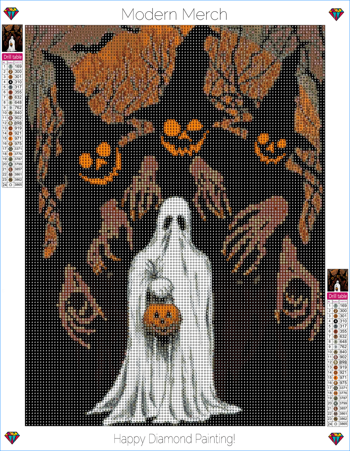 Halloween Ghosts Diamond Art Kits