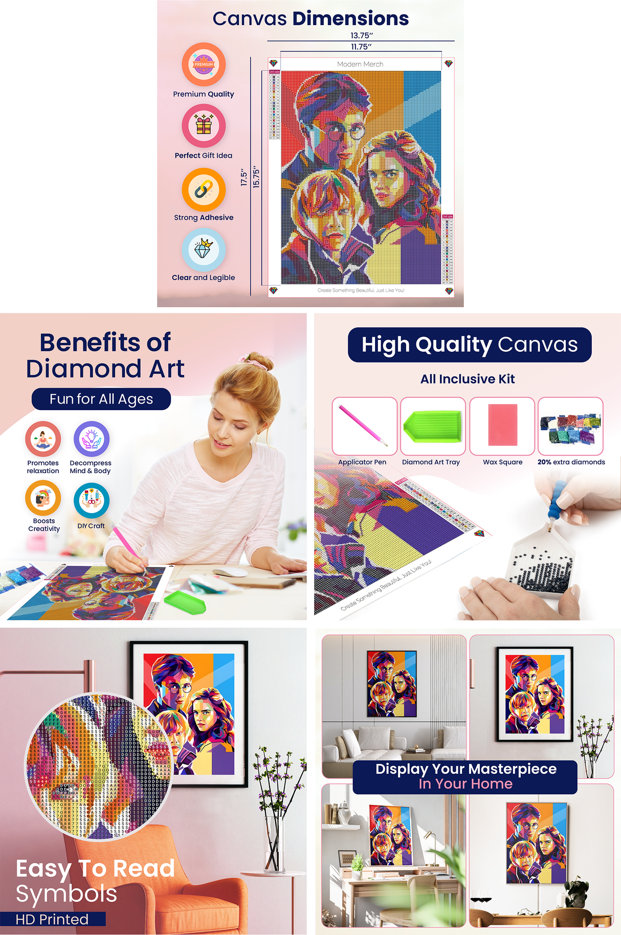 Harry Potter Pop Art Diamond Art Kit