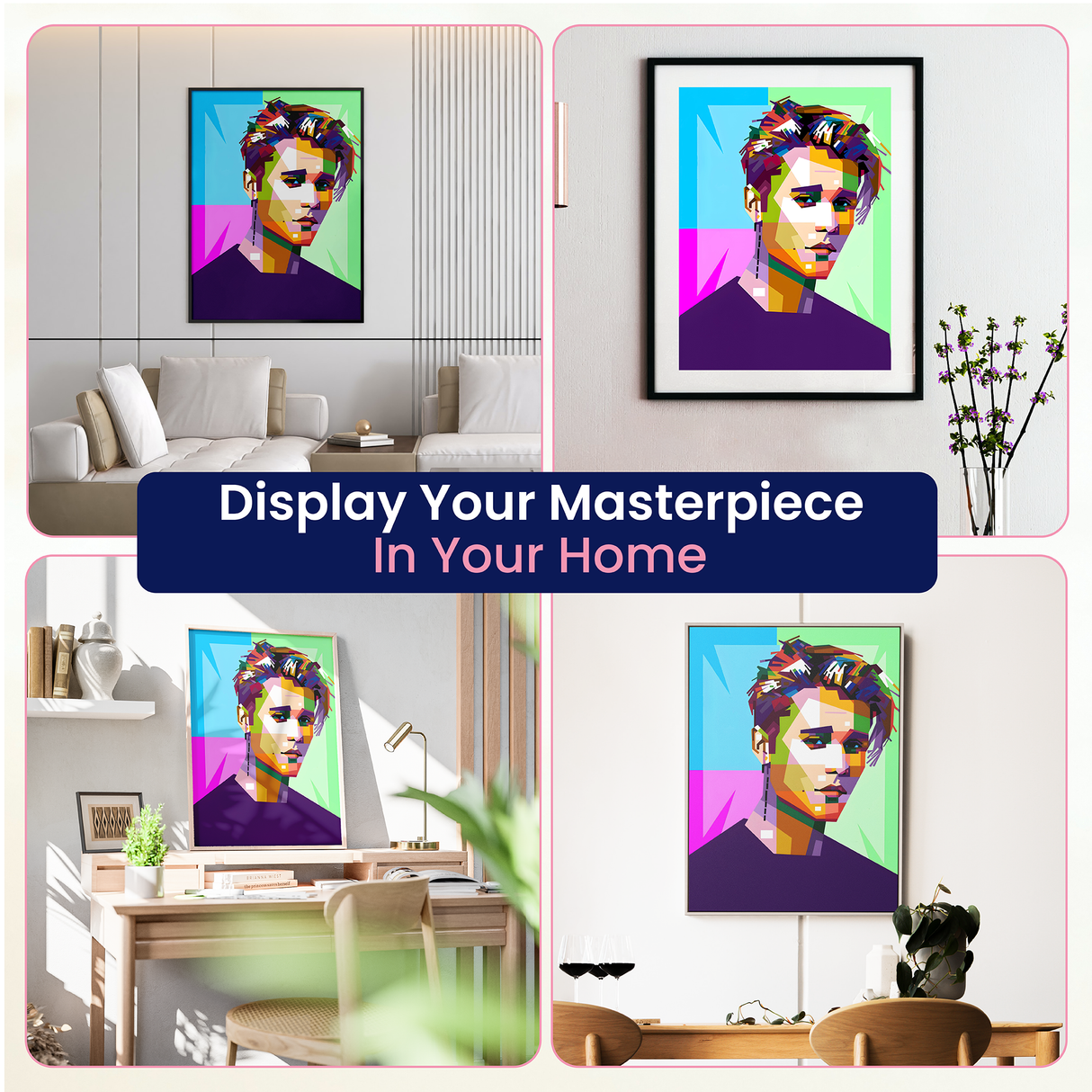 Justin Bieber Pop Art Diamond Art Kits for Adults