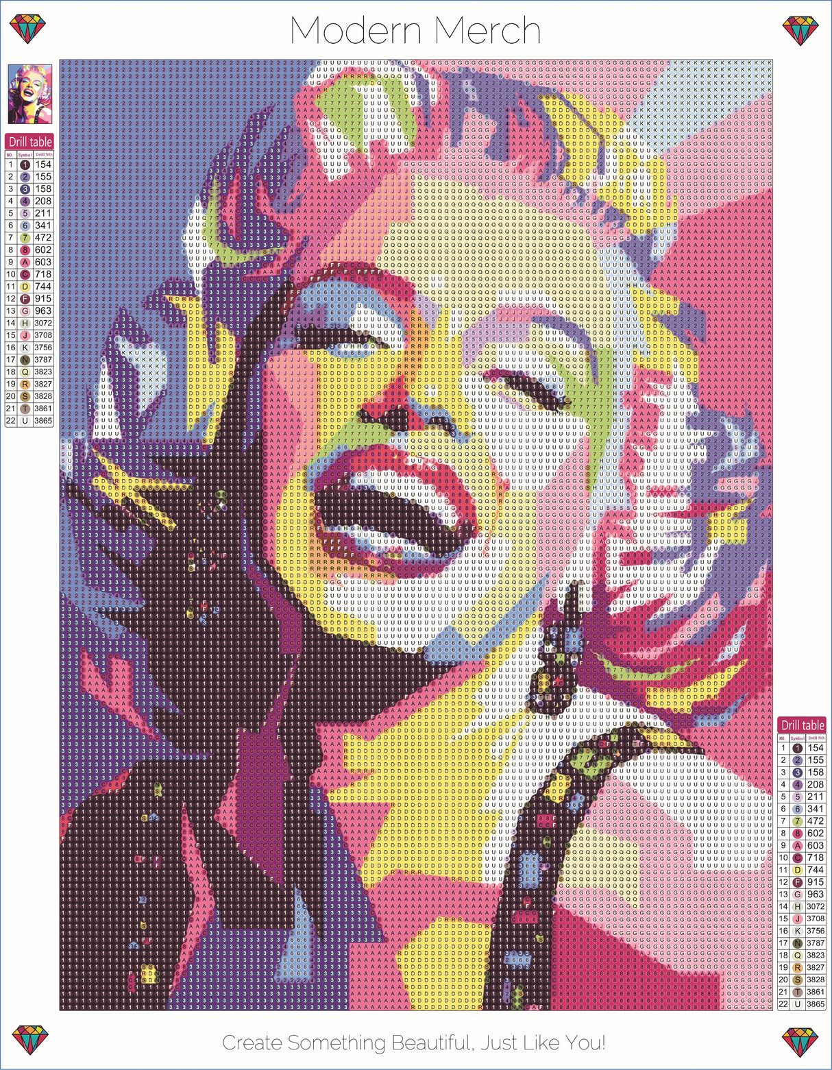 Marilyn Monroe Pop Art Diamond Art