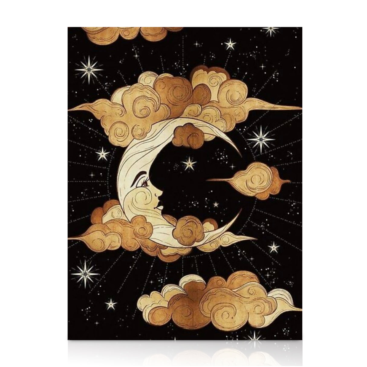 Moon and Stars Diamond Painting Kit