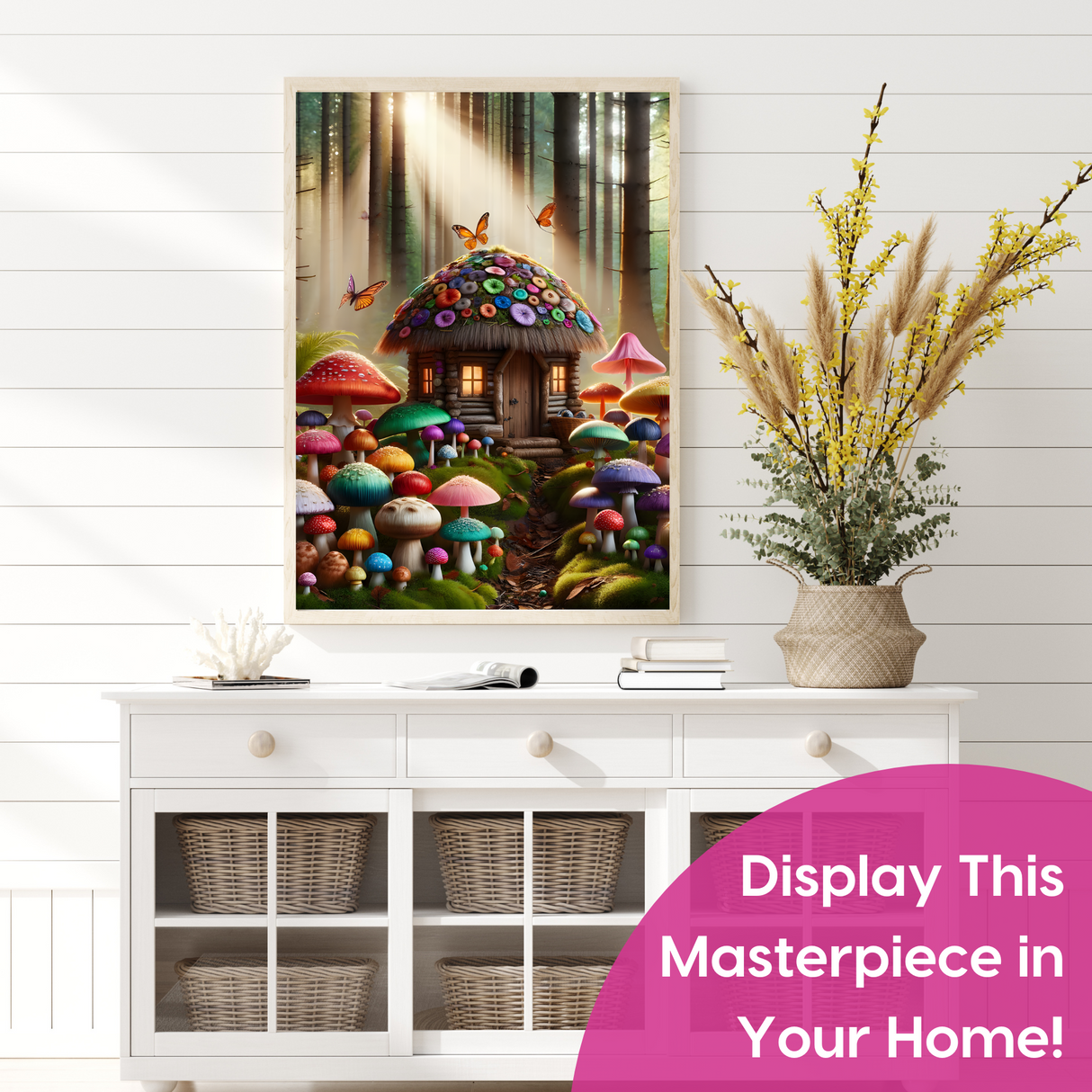 Magical Mushroom Forest Diamond Art Kit - 50x70cm