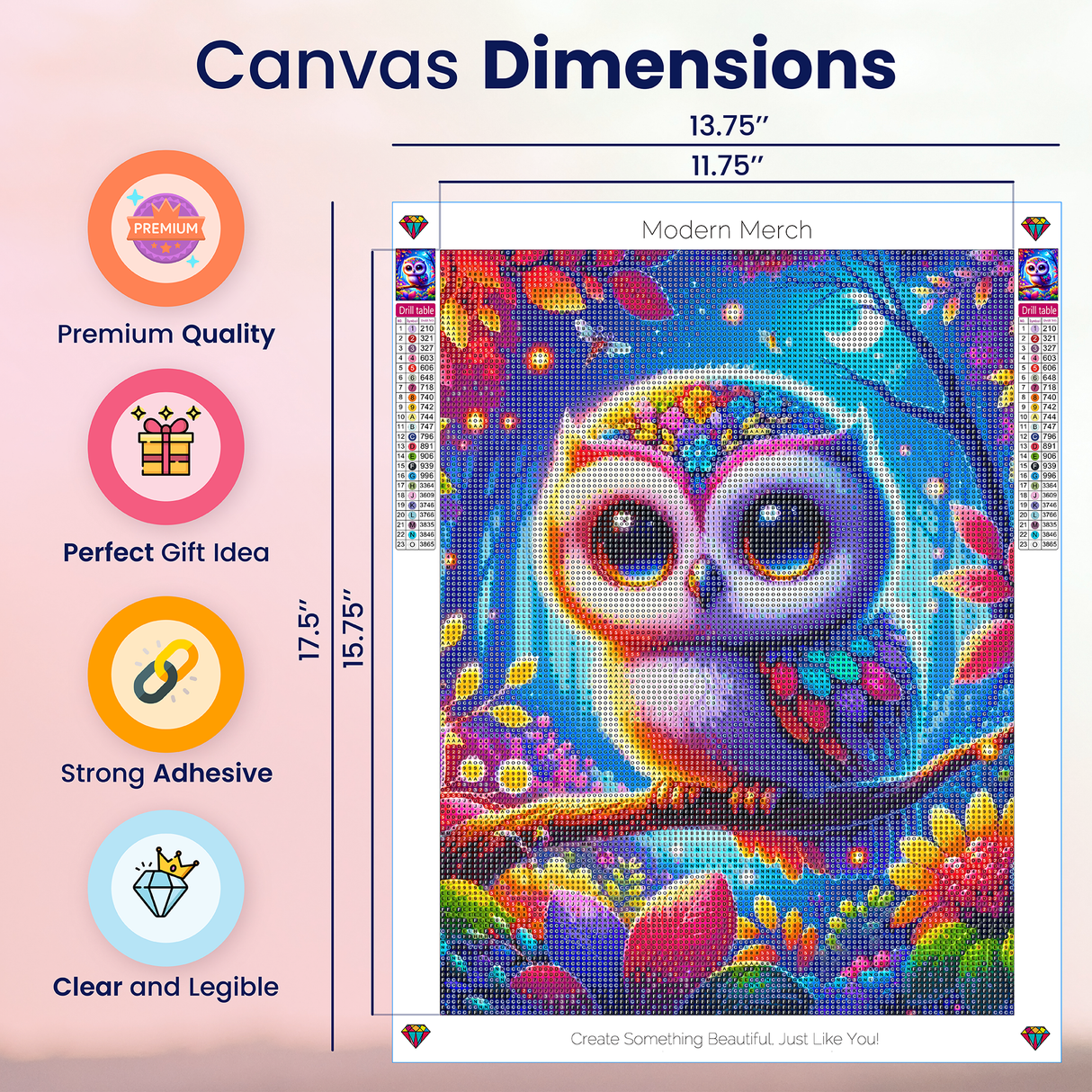 Night Owl Diamond Art Kit