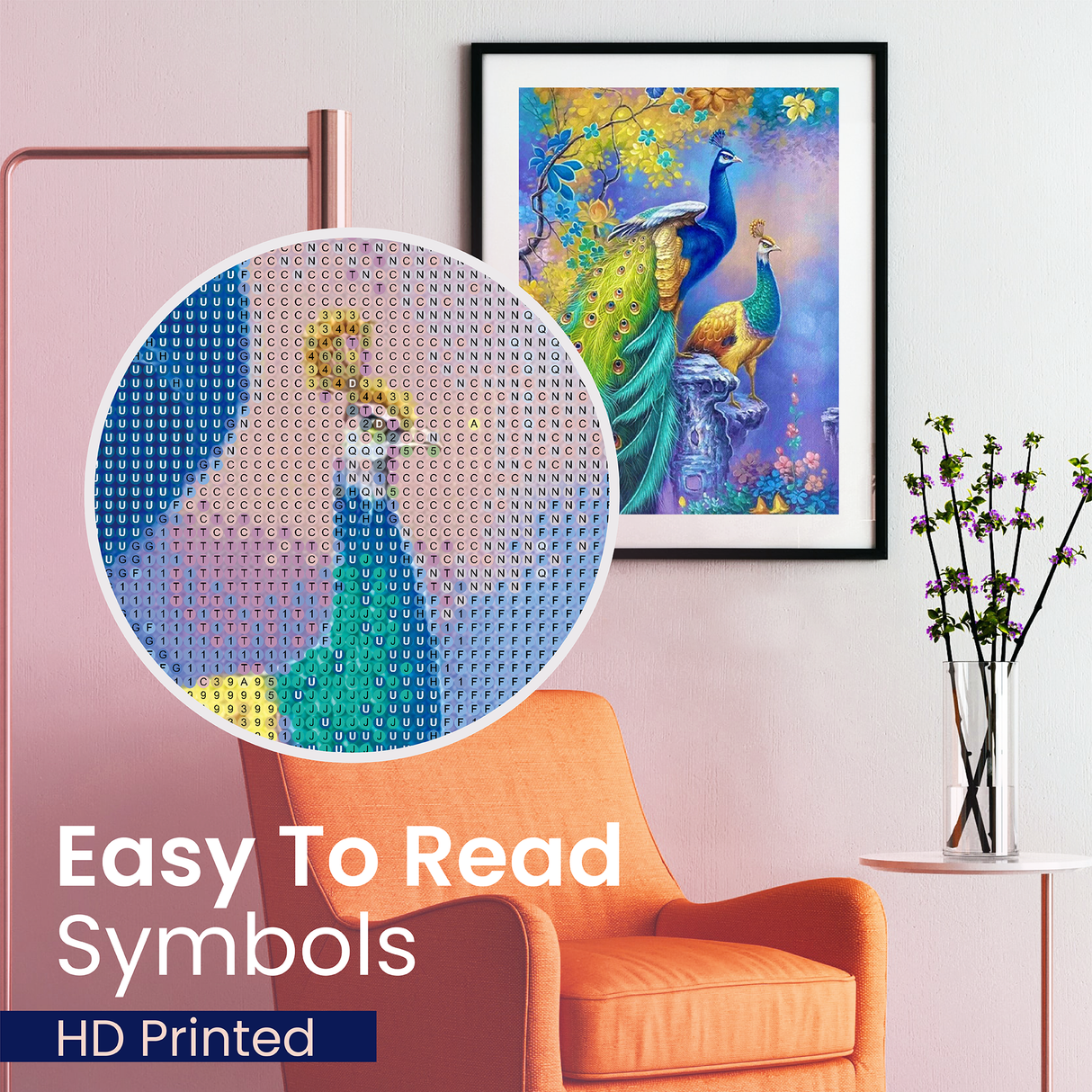 Peacock Diamond Art Kit