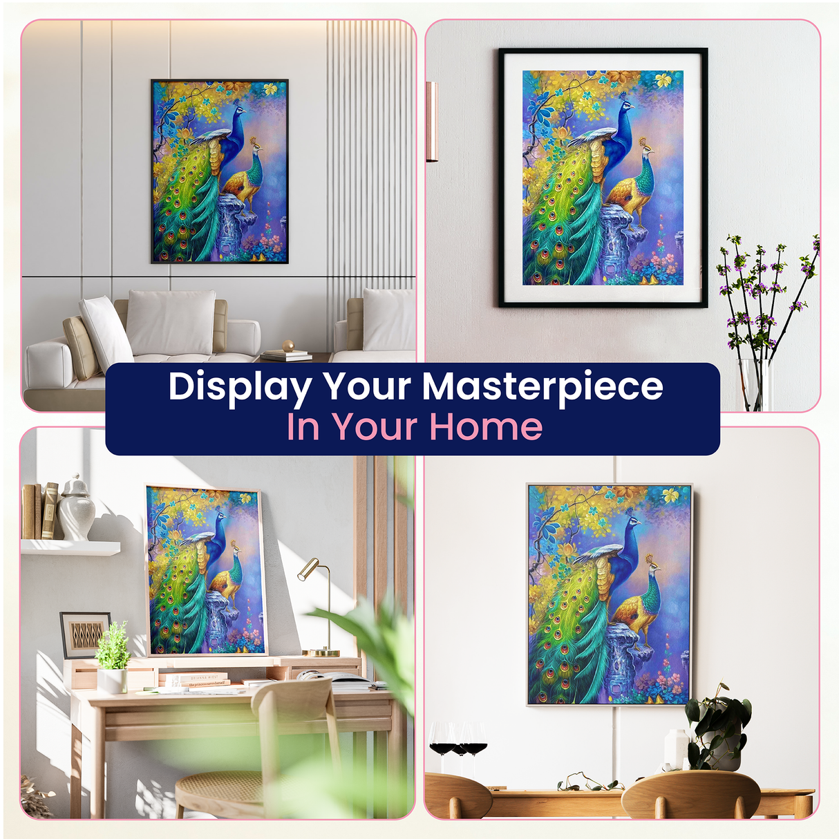 Peacock Diamond Art Kit