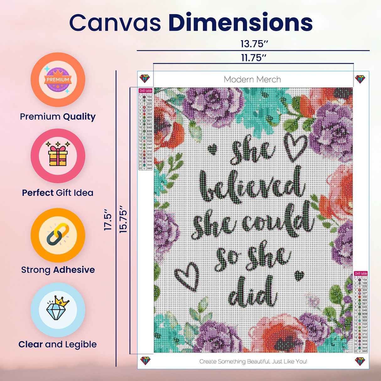 She Believed She Could Diamond Art Kit