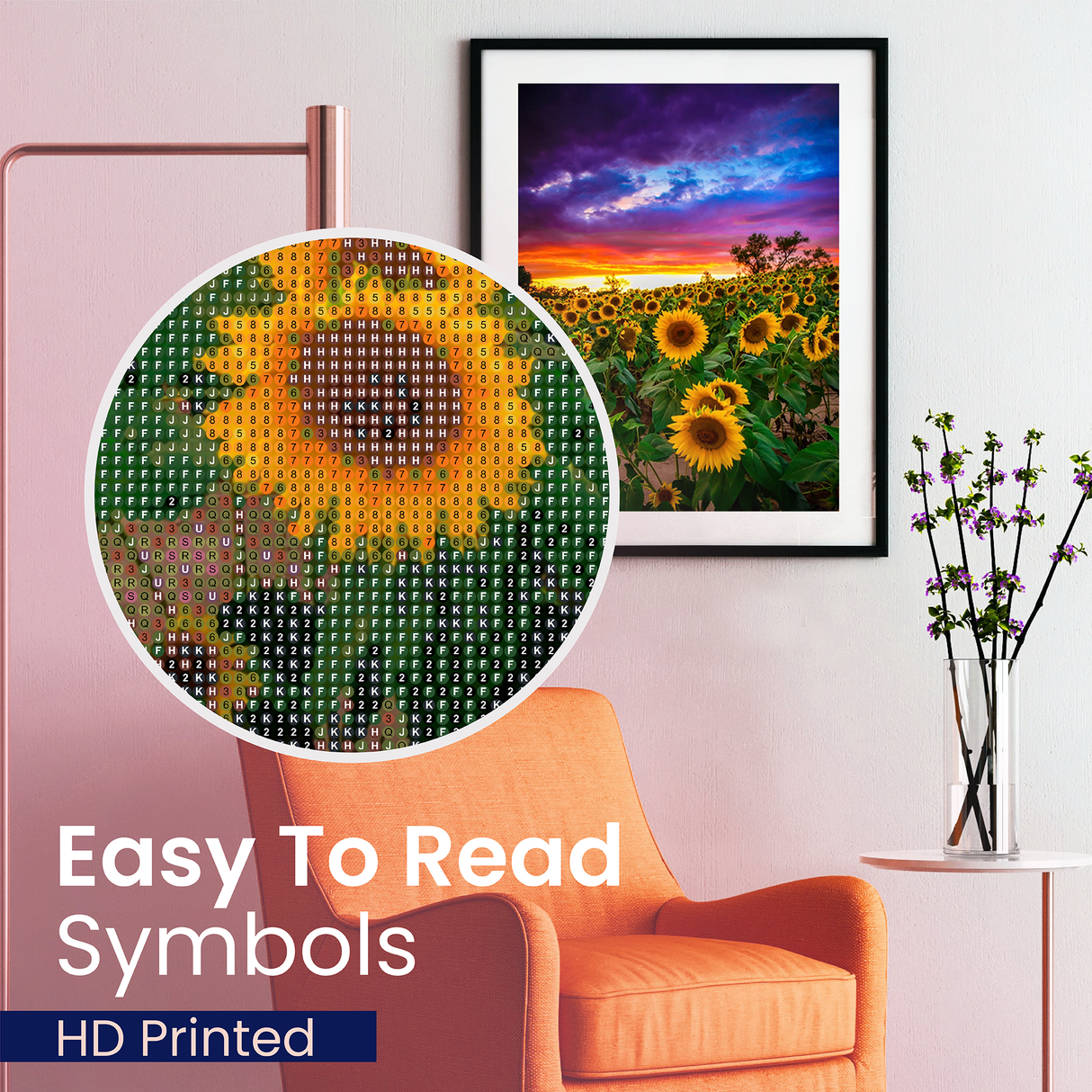 Sunflower Field at Sunset Diamond Art Kit