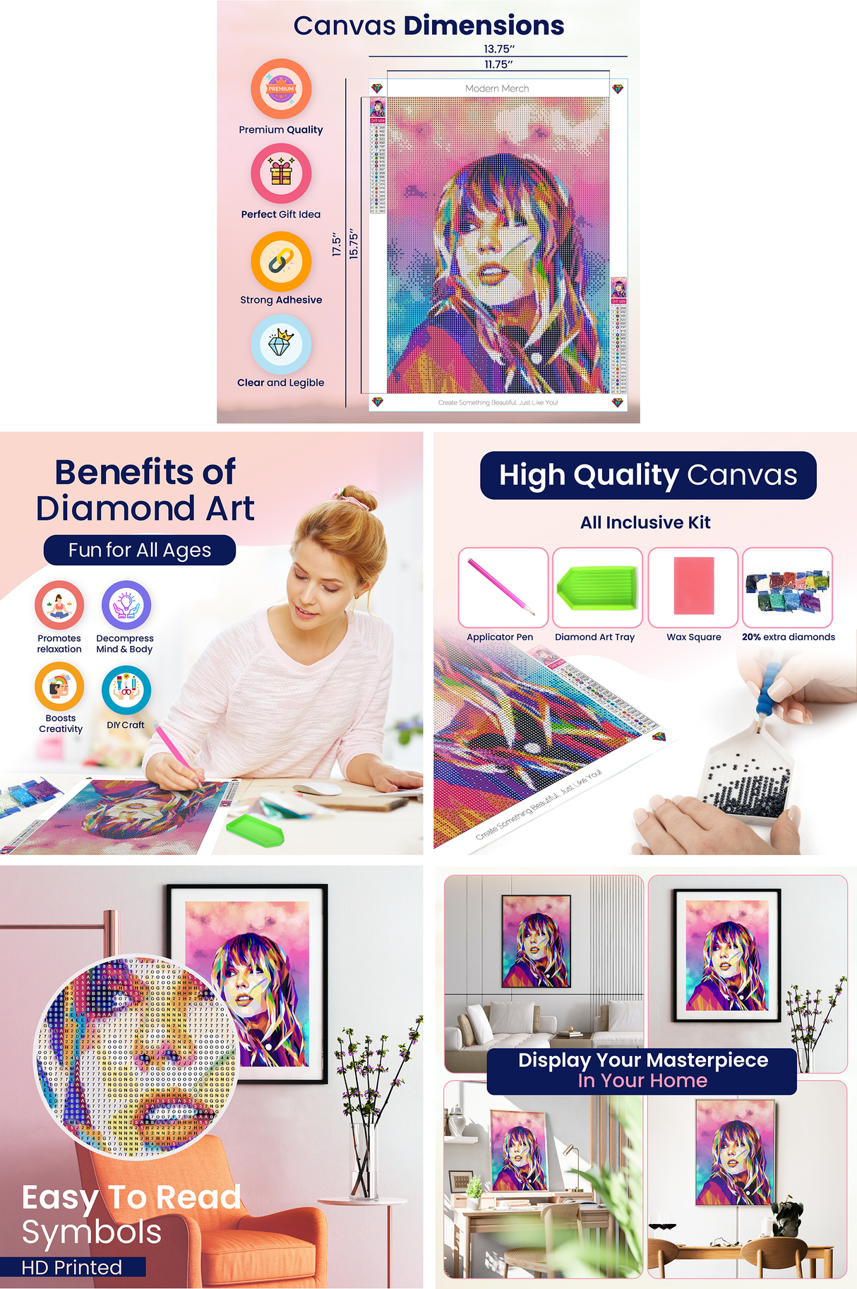 Taylor Swift ERAS Diamond Art Kit