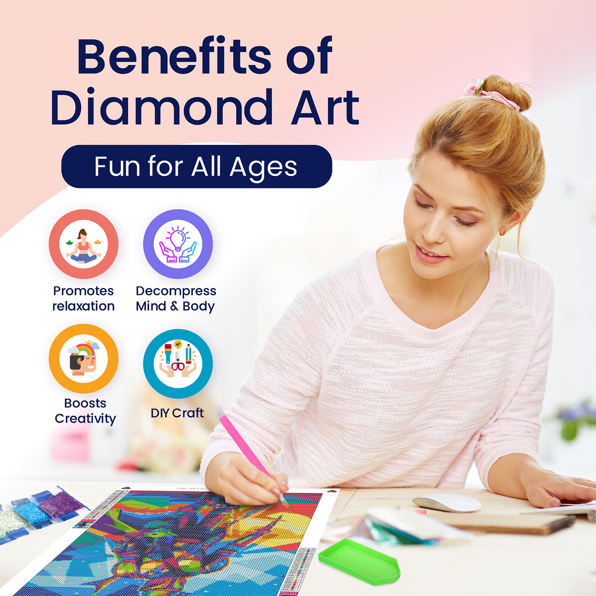 The Mandalorian and Baby Yoda Diamond Art Kits