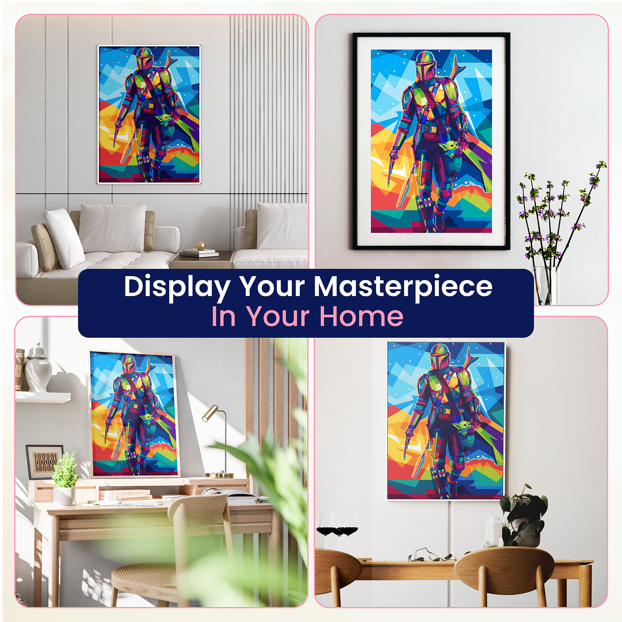The Mandalorian and Baby Yoda Diamond Art Kits