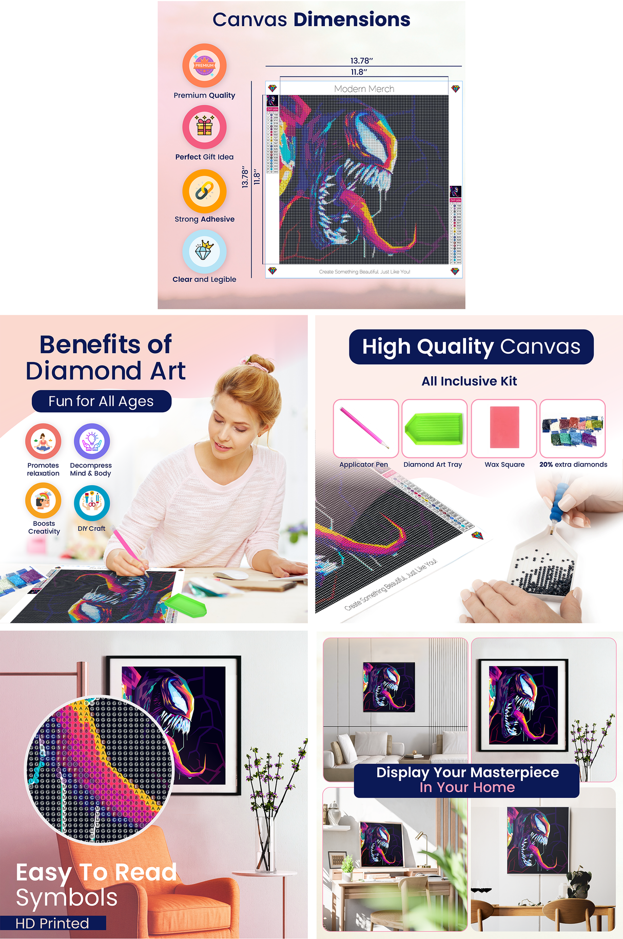 Venom Marvel Diamond Art Kits