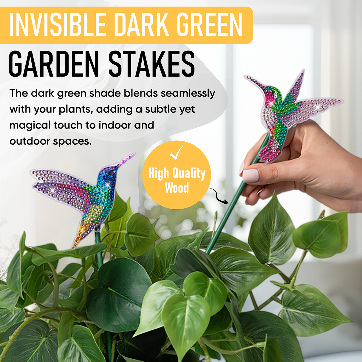 10 Pack Birds Diamond Painting Kit for Garden Decor