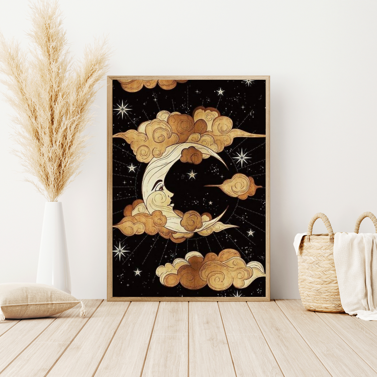 Moon and Stars Diamond Painting Kit