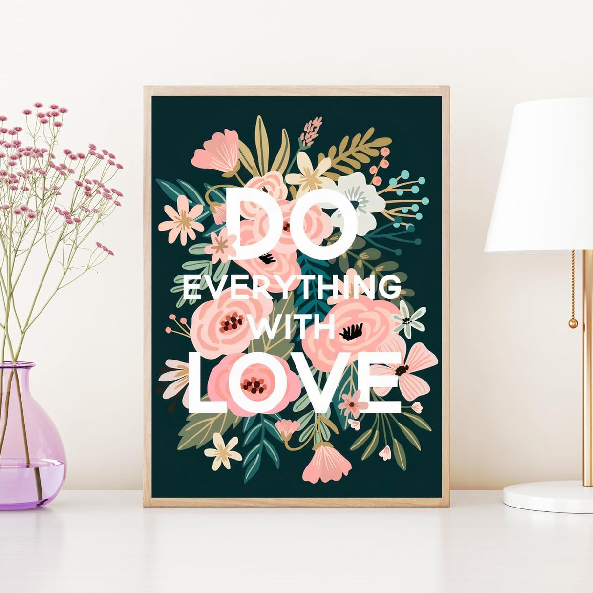 Do Everything with Love Floral Diamond Art Kits