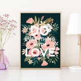 Do Everything with Love Floral Diamond Art Kits