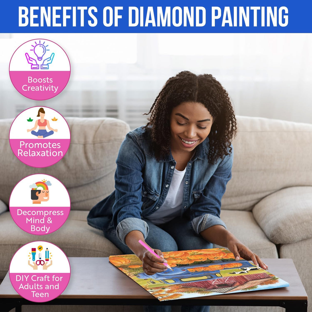 Pumpkin Diamond Art Kits