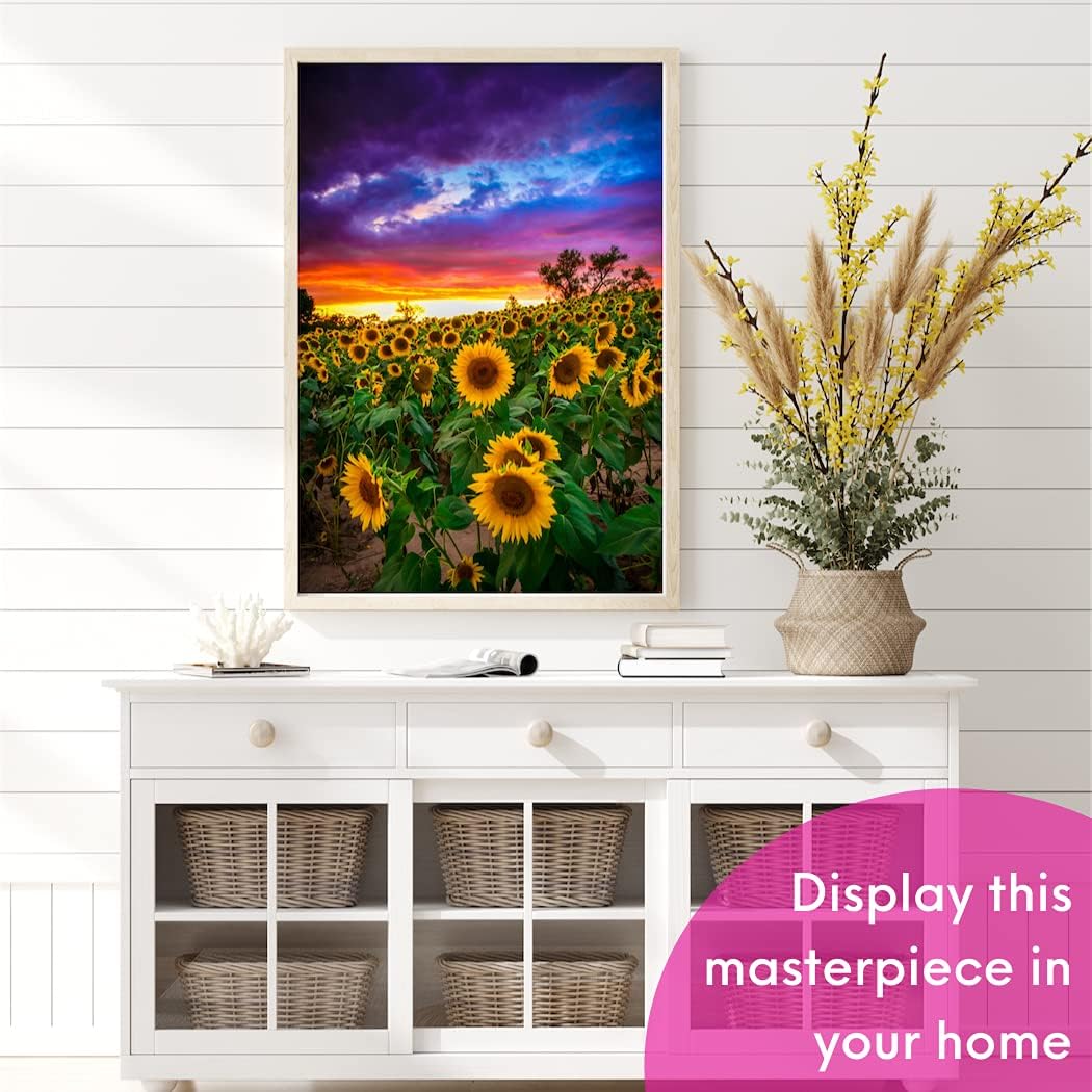 Sunflower Field at Sunset Diamond Art Kit