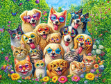 Groovy Furry Friendz 1000 Piece Jigsaw Puzzle