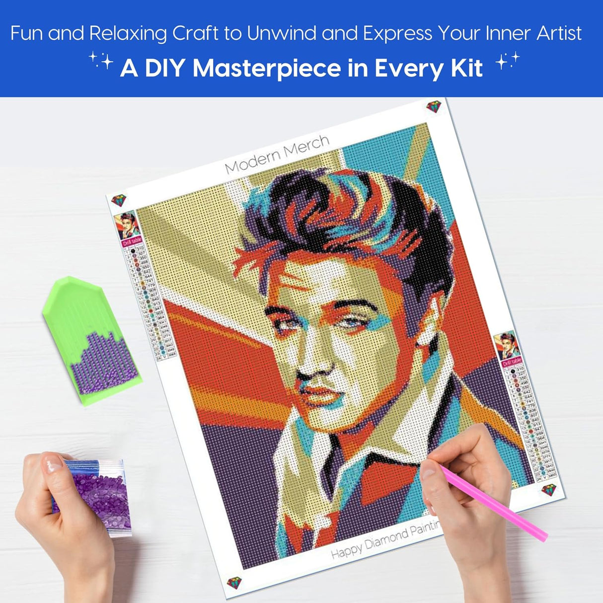 Elvis Presley Pop Art Diamond Art Kit