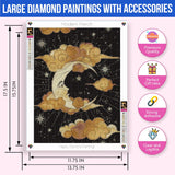 Moon and Stars Diamond Painting Kit