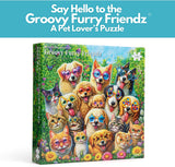 Groovy Furry Friendz 1000 Piece Jigsaw Puzzle