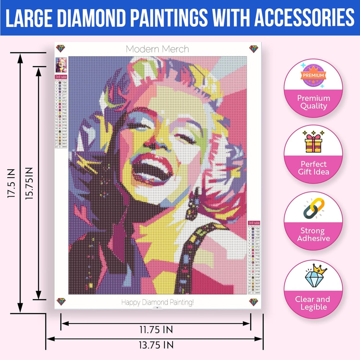 Marilyn Monroe Pop Art Diamond Art