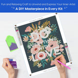 Do Everything with Love Floral Diamond Art Kits