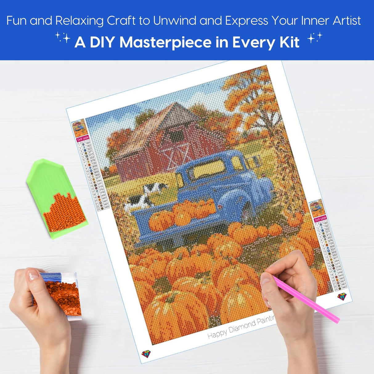 Pumpkin Diamond Art Kits