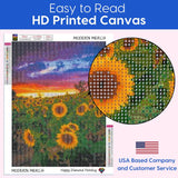 Sunflower Field at Sunset Diamond Art Kit