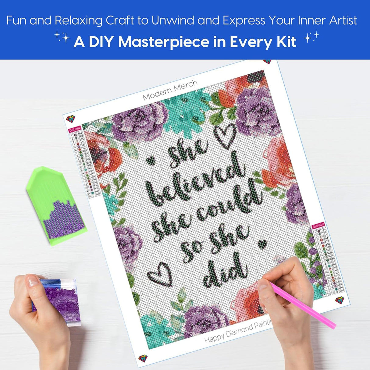 She Believed She Could Diamond Art Kit