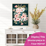 Do Everything with Love Floral Diamond Art Kits