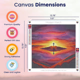 Jesus Sunset Cross Christian 5D Painting Diamond Art Kits for Adults
