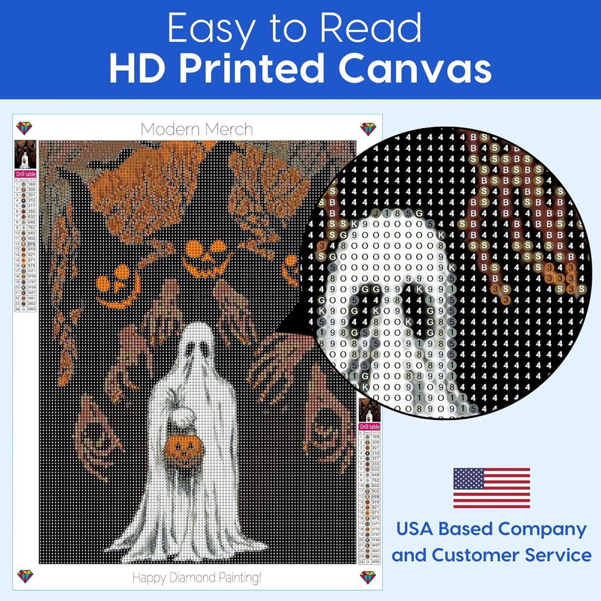 Halloween Ghosts Diamond Art Kits