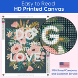 Do Everything with Love Floral Diamond Art Kits