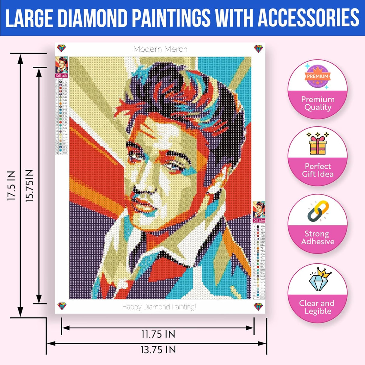 Elvis Presley Pop Art Diamond Art Kit