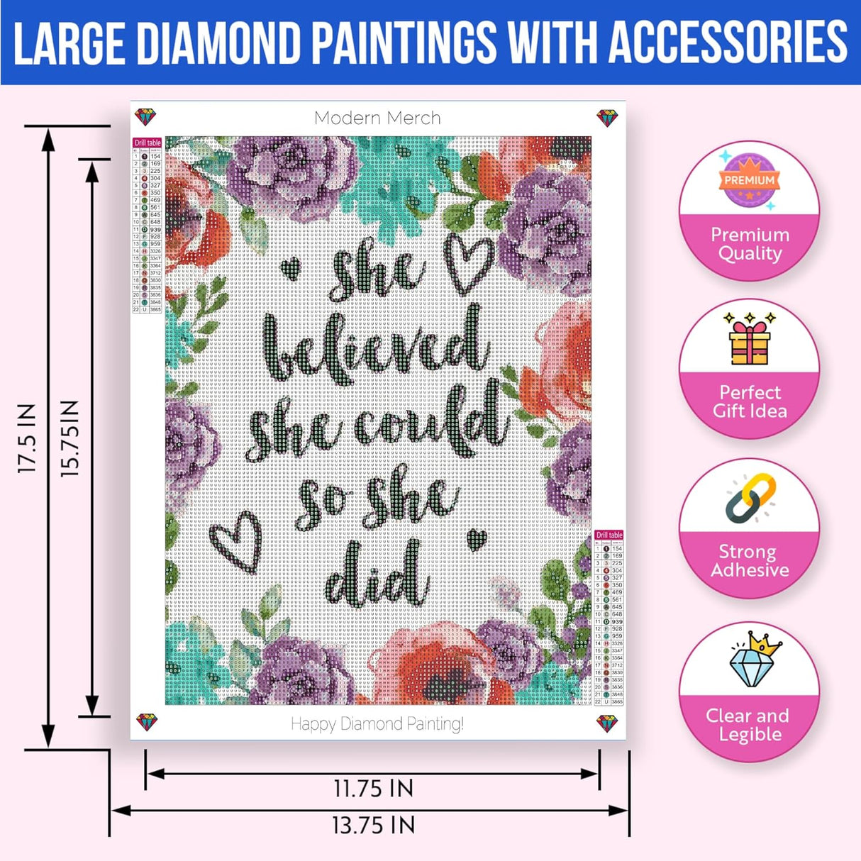 She Believed She Could Diamond Art Kit