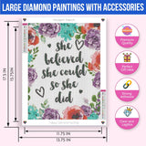 She Believed She Could Diamond Art Kit