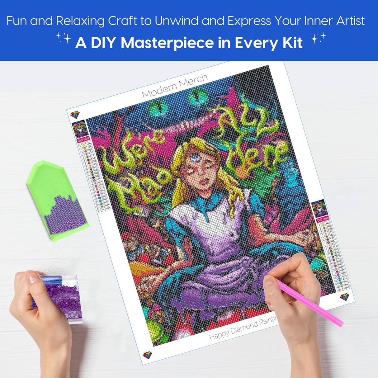 Alice in Wonderland Diamond Art Kits